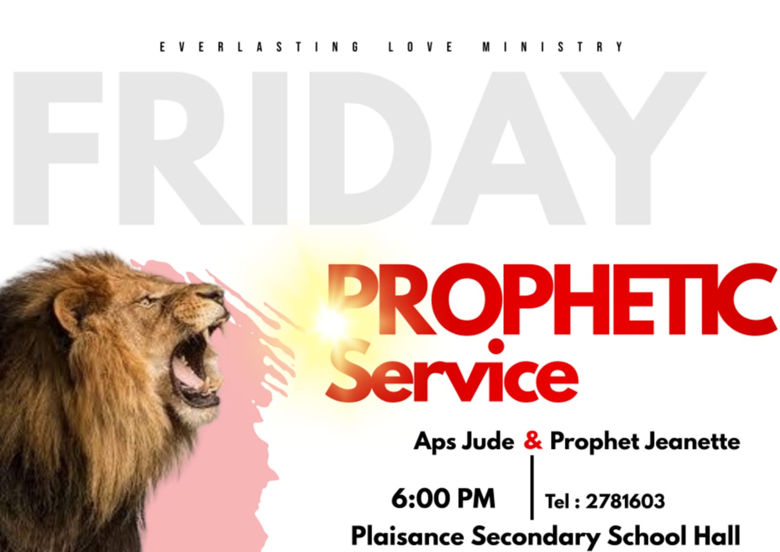 Friday Prophetic Service